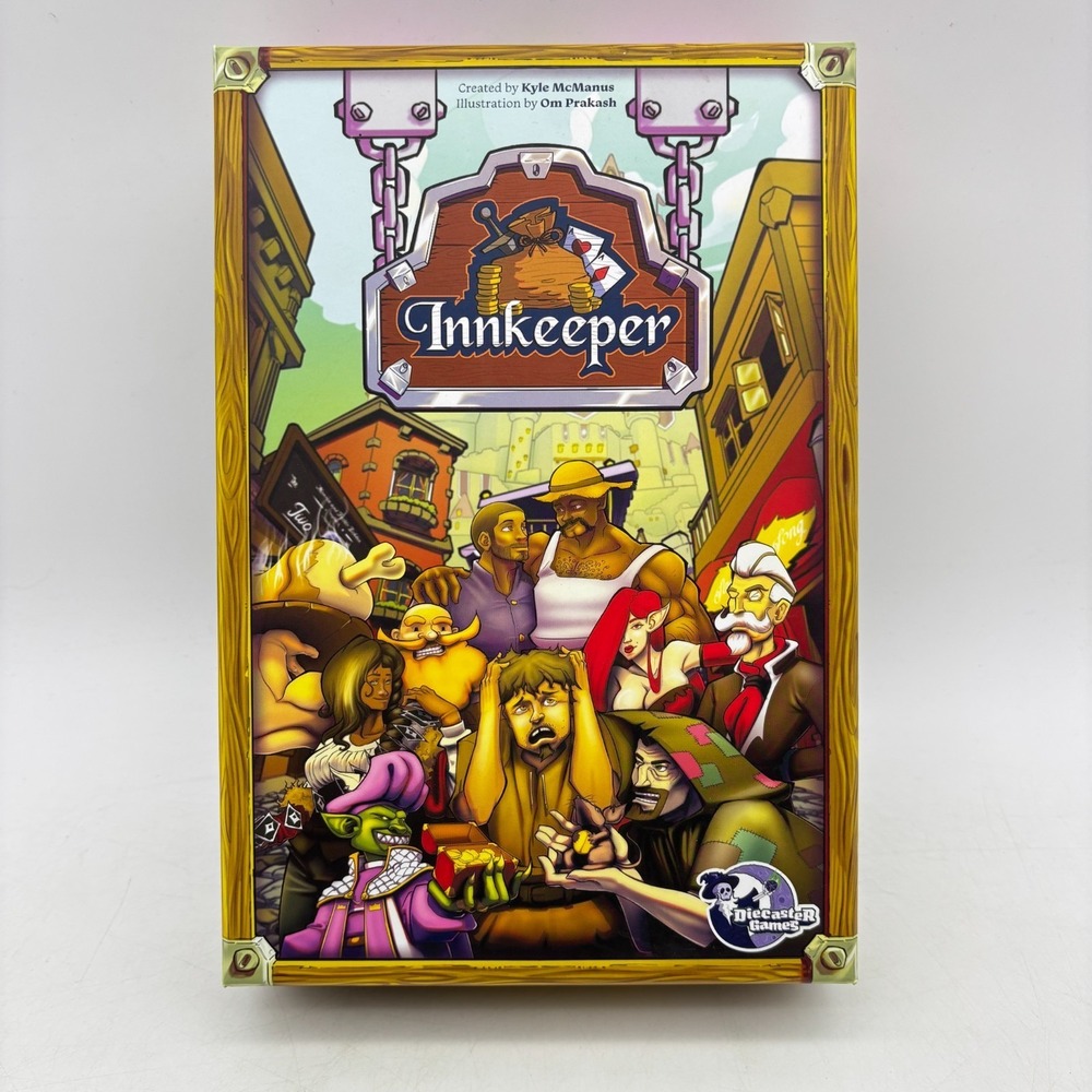 Innkeeper Card Game COMPLETE Diecaster Games Fantasy Strategy Board Game